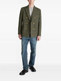 slowear x Incotex double-breasted prince wales blazer