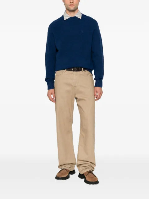 Barbour raglan-sleeve logo-embroidered sweater
