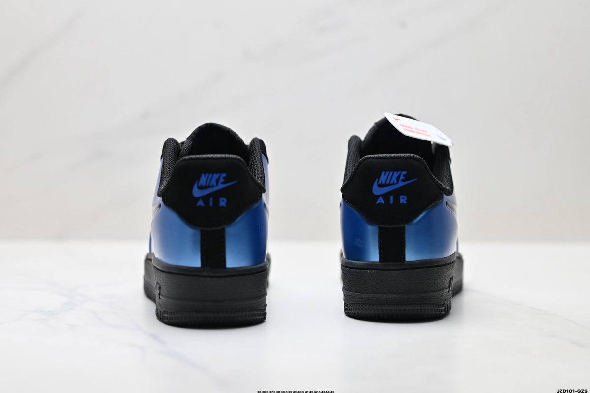 Nike Air Force 1 Low Royal Blue Black Unisex Sneakers Style 08